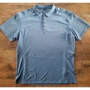 Kuhl Engineered Polo Shirt size XL Blue Lightweight Breathable